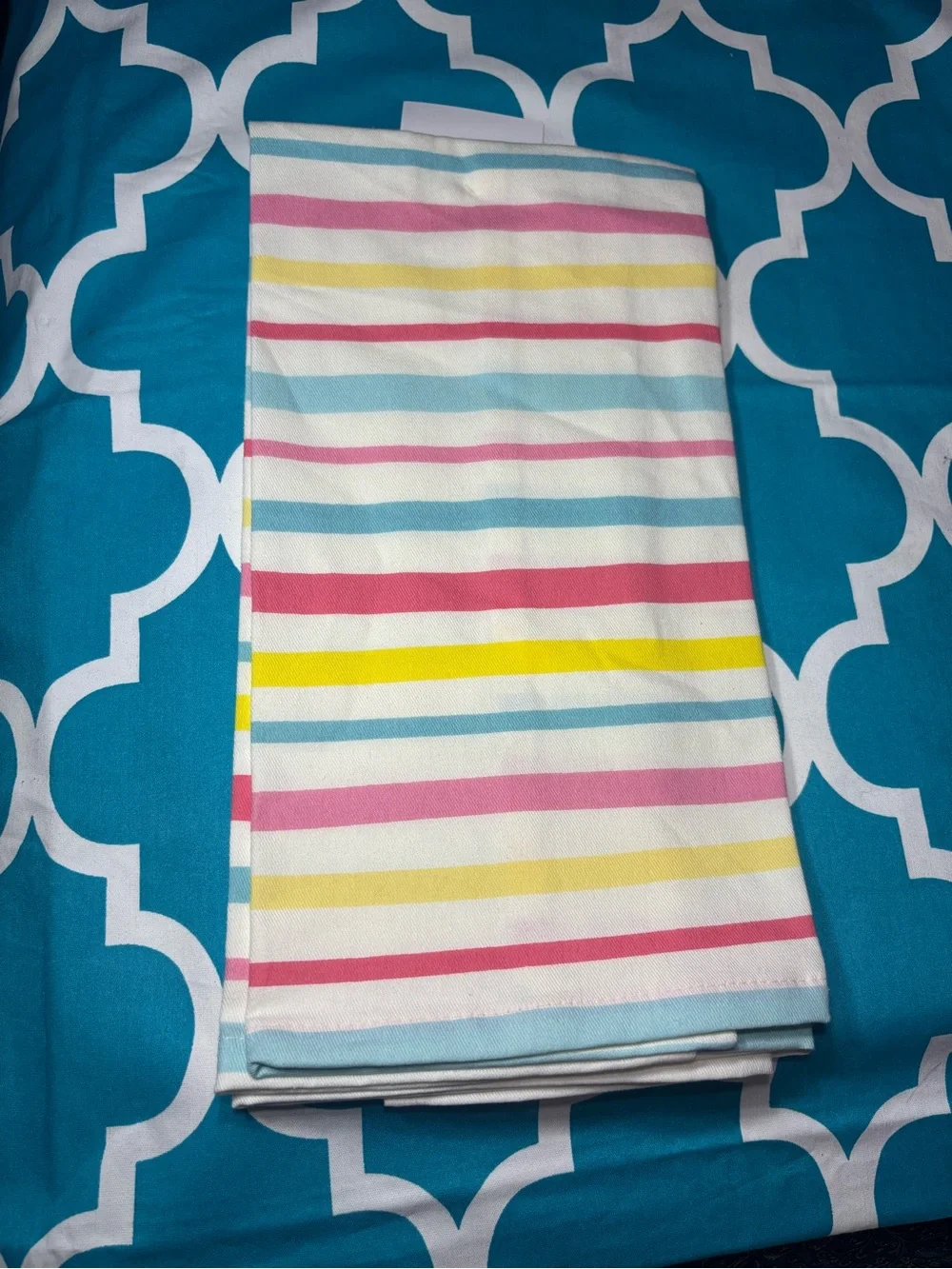 New Ice Cream Cone Kitchen Towels - Multicolor Stripes